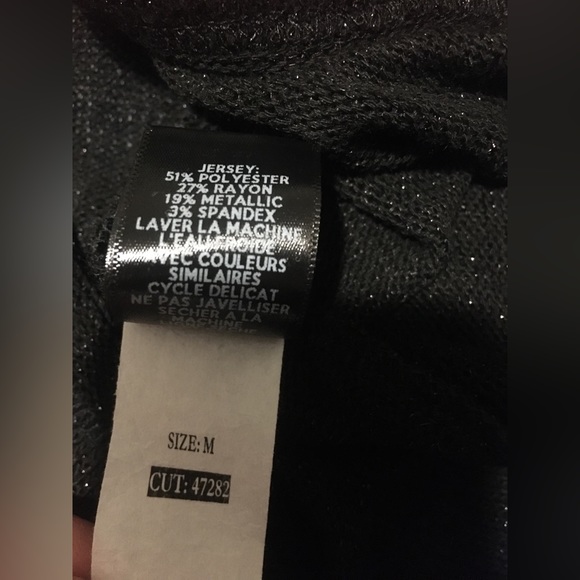 Sparkle Bell Sleeve Light Sweater Sz Medium - Picture 5 of 8